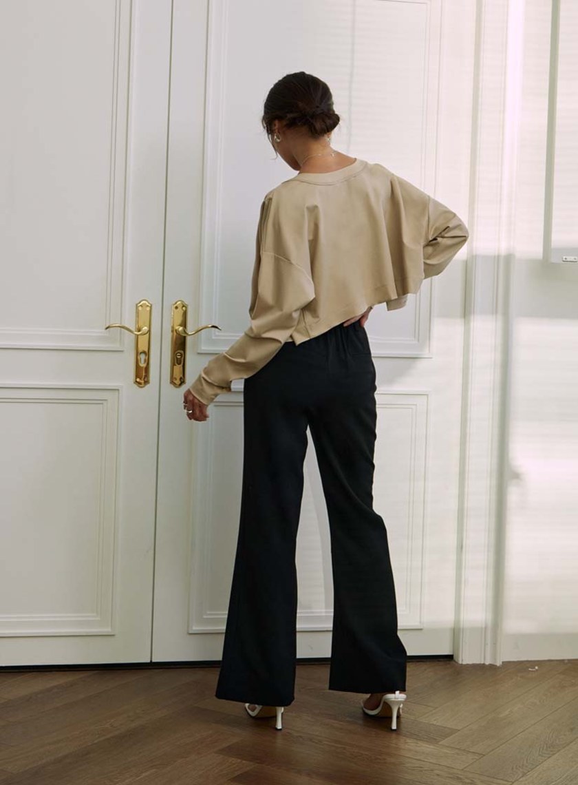 正反兩穿長袖罩衫上衣